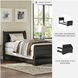 Huey Vineyard Black Twin Sleigh Bed