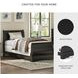 Huey Vineyard Black Twin Sleigh Bed