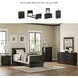 Huey Vineyard Black Twin Sleigh Bed