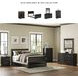 Huey Vineyard Black Full Sleigh Bed