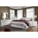 Anarasia White 6 Drawer Dresser and Rectangular Mirror