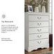 Anarasia White 5 Drawer Chest