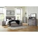Bronyan Dark Gray 6 Drawer Dresser and Rectangular Mirror