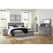 Bronyan Dark Gray 6 Drawer Dresser and Rectangular Mirror
