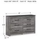 Bronyan Dark Gray Dresser