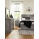 Bronyan Dark Gray 6 Drawer Dresser and Rectangular Mirror