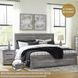 Bronyan Dark Gray King Panel Bed