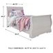 Anarasia White Twin Sleigh Bed