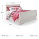 Anarasia White Full Sleigh Bed