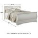 Anarasia White Queen Sleigh Bed
