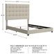 Dolante Contemporary Beige Queen Upholstered Panel Bed