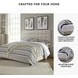 Dolante Contemporary Beige King Upholstered Panel Bed