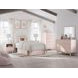 Wistenpine Blush 6 Drawer Dresser and Rectangular Mirror