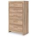Prandefort Tan 5 Drawer Chest