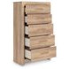 Prandefort Tan 5 Drawer Chest