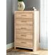 Prandefort Tan 5 Drawer Chest