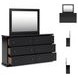 Maribel Black Dresser and Mirror