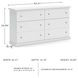 Bostwick Shoals White Dresser