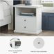 Bostwick Shoals White Nightstand