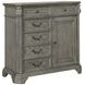 B01550 Gray Upholstered Canopy Bedroom Set