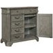 B01550 Gray Upholstered Canopy Bedroom Set