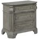 B01550 Gray Upholstered Canopy Bedroom Set