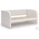 Shapella Tan And White Twin Upholstered Daybed