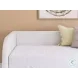 Shapella Tan And White Twin Upholstered Daybed