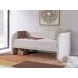 Shapella Tan And White Twin Upholstered Daybed