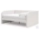 Shapella Tan And White Full Upholstered Daybed