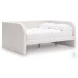 Shapella Tan And White Full Upholstered Daybed