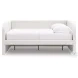 Shapella Tan And White Full Upholstered Daybed