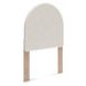 Birkmore Brown and White Twin Upholstered Panel Headboard