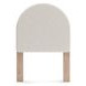 Birkmore Brown and White Twin Upholstered Panel Headboard