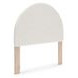 Birkmore Brown and White Full Upholstered Panel Headboard