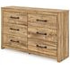 Hastiport Brown 6 Drawer Dresser