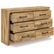 Hastiport Brown 6 Drawer Dresser