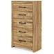 Hastiport Golden Rustic 5 Drawer Chest
