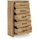 Hastiport Golden Rustic 5 Drawer Chest