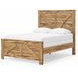 Hastiport Brown Queen Crossbuck Panel Bed