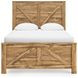 Hastiport Brown Queen Crossbuck Panel Bed