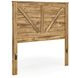 Hastiport Golden Rustic Queen Crossbuck Panel Headboard