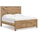Hastiport Brown King Crossbuck Panel Bed
