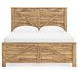Hastiport Brown King Crossbuck Panel Bed