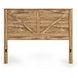 Hastiport Golden Rustic King Crossbuck Panel Headboard