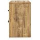 Hastiport Brown 2 Drawer Nightstand with USB Charging
