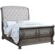 B01623 Gray Upholstered Sleigh Bedroom Set