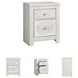 Paxberry Whitewash Two Drawer Nightstand
