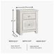 Paxberry Whitewash Two Drawer Nightstand