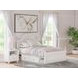 Trindura Light Gray and White Full Upholstered Storage Panel Bed with LED